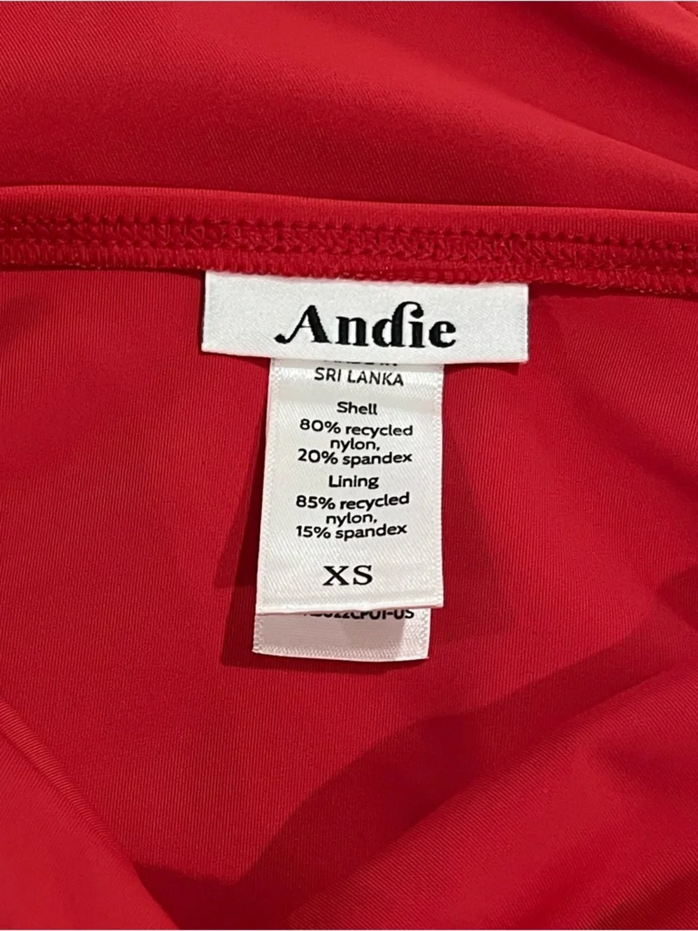 Andie Amalfi Red Classic One Piece Swimsuit Women’s XS